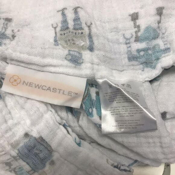 Newcastle Robot Cotton Muslin Swaddle Baby Blanket - Picture 4 of 4